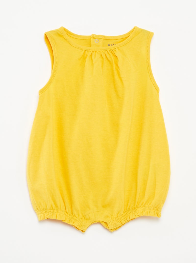 Set di 2 pagliaccetti senza maniche GIALLO - Kiabi