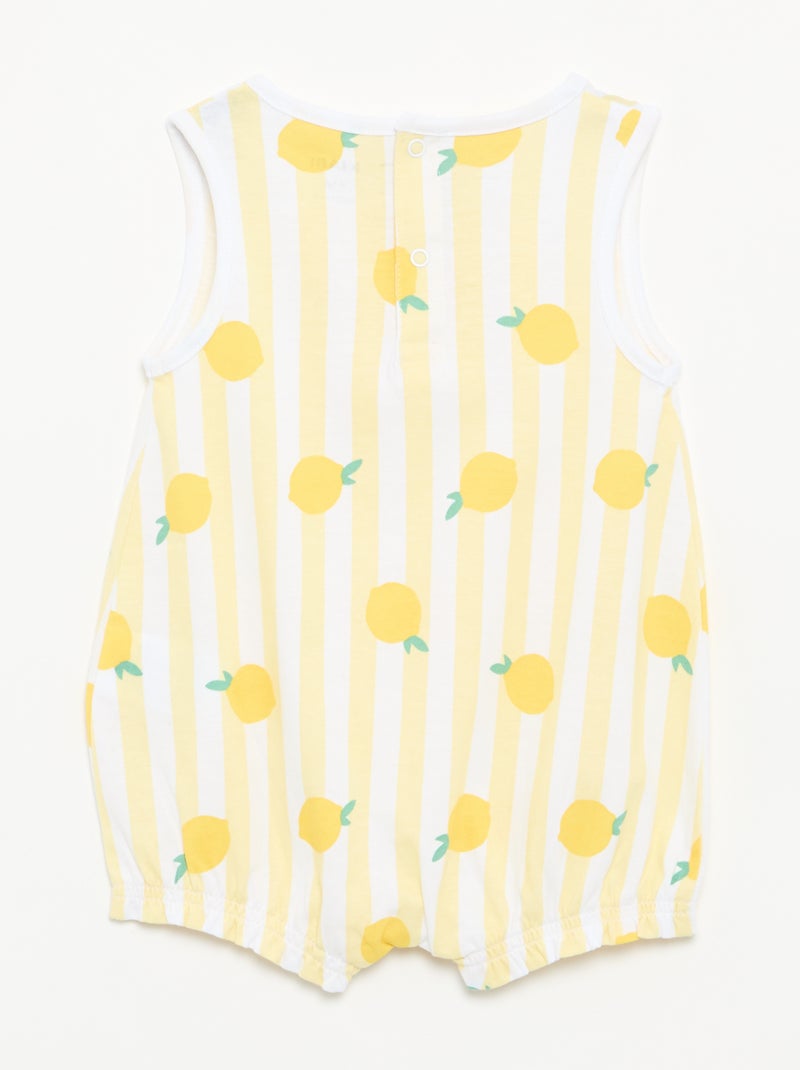 Set di 2 pagliaccetti senza maniche Giallo - Kiabi