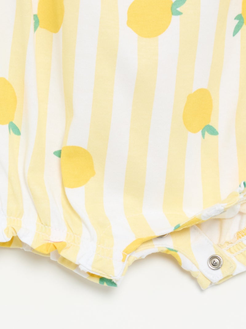 Set di 2 pagliaccetti senza maniche Giallo - Kiabi