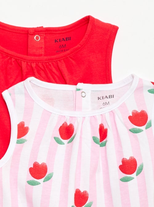 Set di 2 pagliaccetti senza maniche - Kiabi