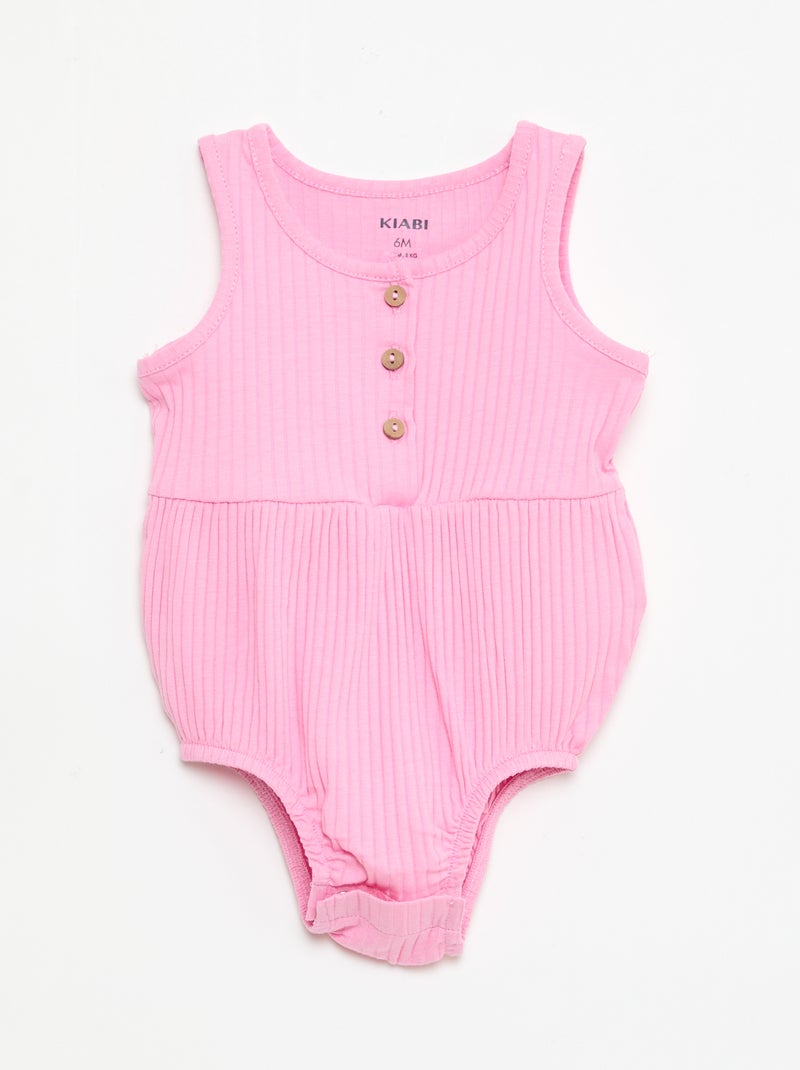 Set di 2 pagliaccetti senza maniche Rosa - Kiabi