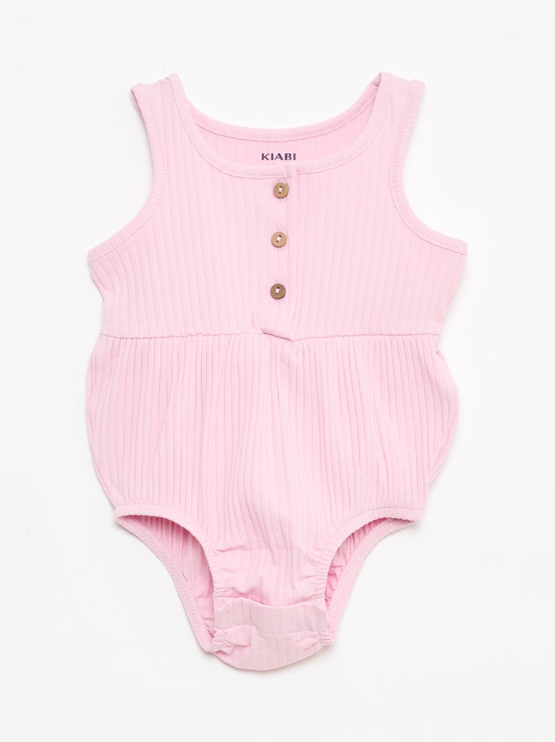 Set di 2 pagliaccetti senza maniche Rosa - Kiabi