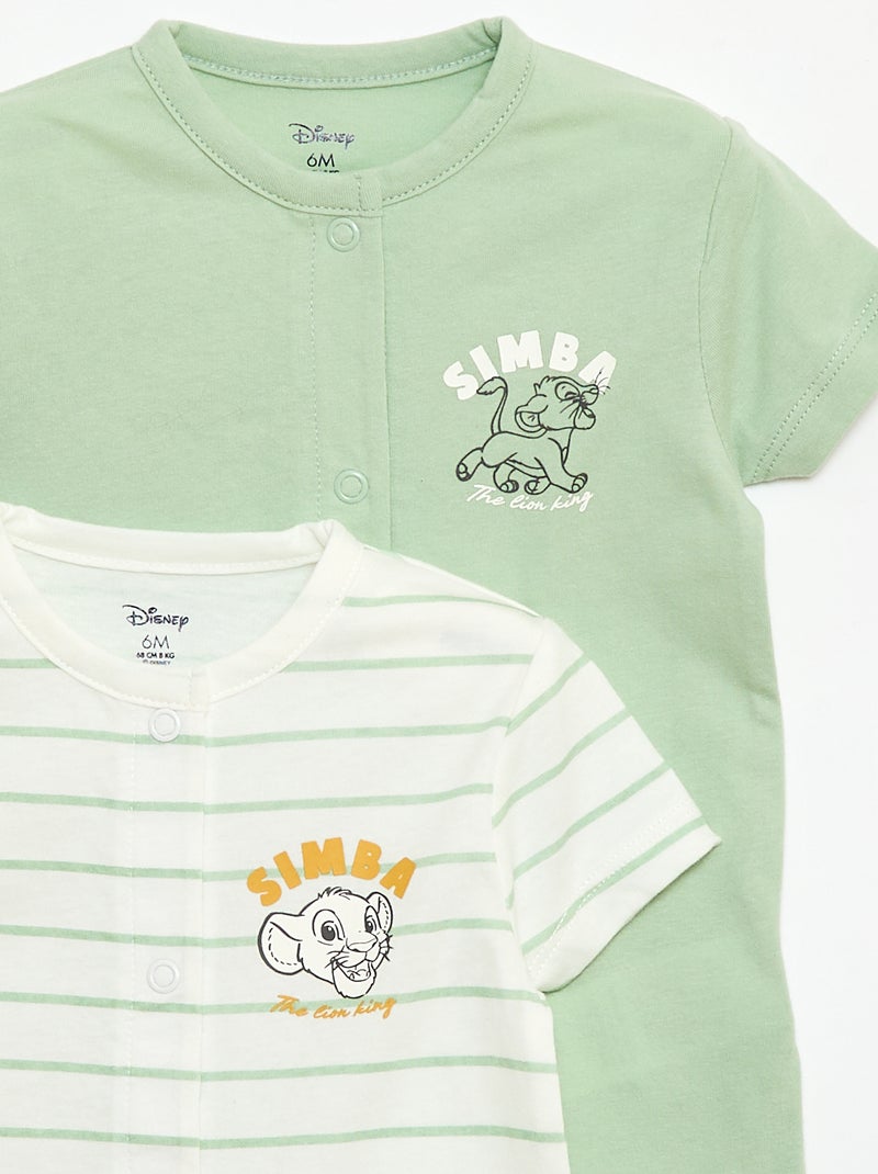 Set di 2 pagliaccetti 'Simba' 'Disney' Bianco - Kiabi