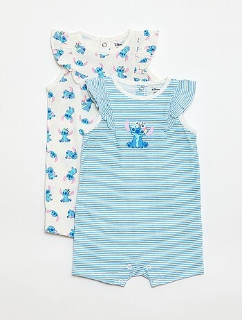 Set di 2 pagliaccetti \'Stitch\' \'Disney\' senza maniche