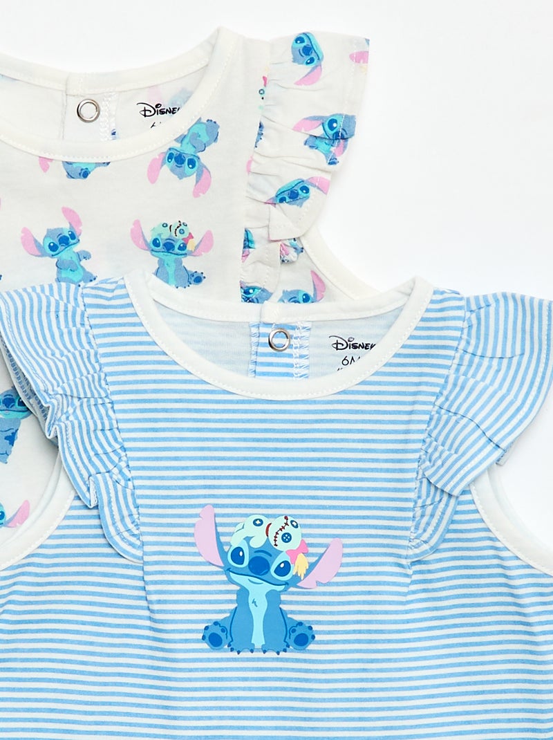 Set di 2 pagliaccetti \'Stitch\' \'Disney\' senza maniche Blu - Kiabi