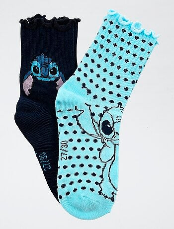 Set di 2 paia di calze 'Disney' 'Stitch' in cotone