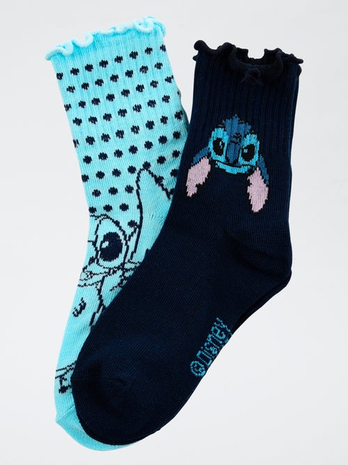 Set di 2 paia di calze 'Disney' 'Stitch' in cotone - Kiabi