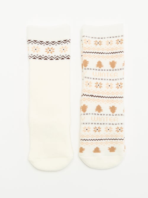 Set di 2 paia di calzini caldi - Natale - Kiabi