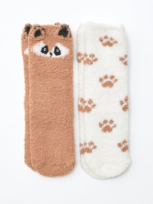 Set di 2 paia di calzini fantasia - Kiabi