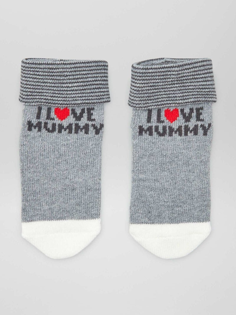 Set di 2 paia di calzini GRIGIO - Kiabi