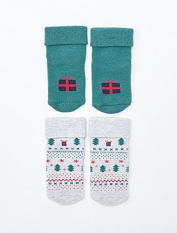 Set di 2 paia di calzini nascita