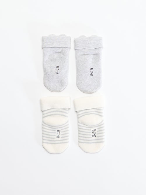 Set di 2 paia di calzini nascita - Kiabi