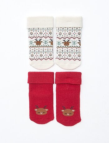 Set di 2 paia di calzini nascita