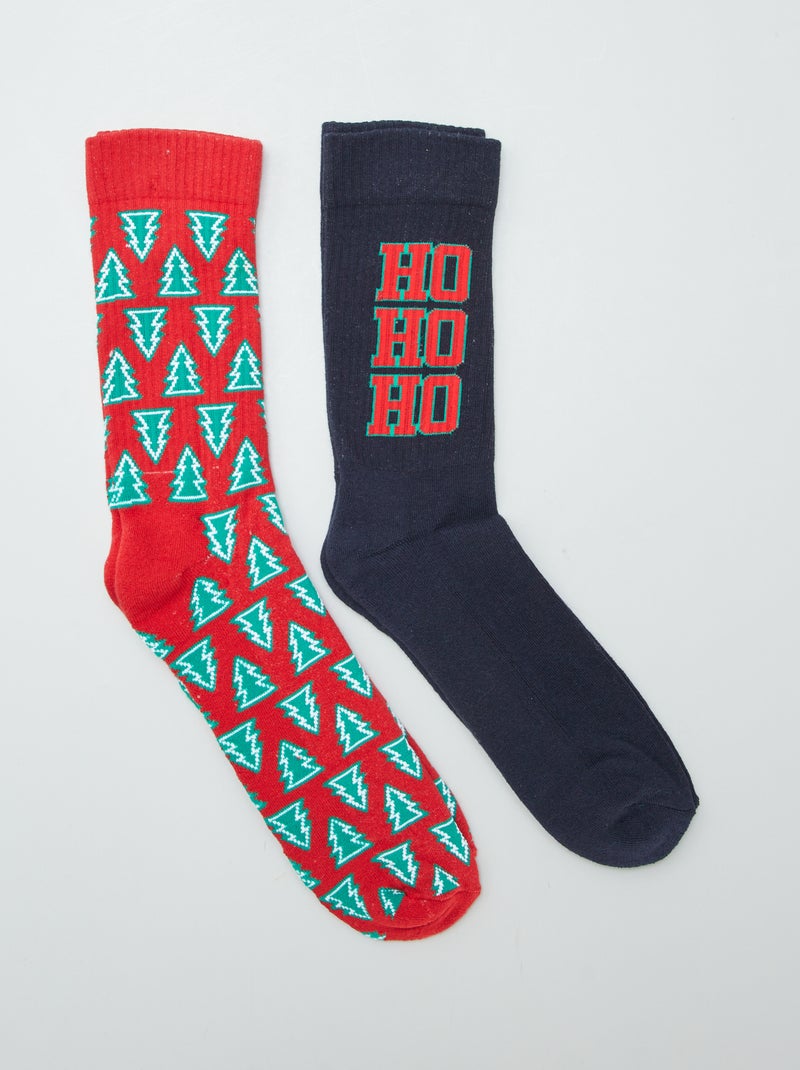 Set di 2 paia di calzini 'Natale' BLU - Kiabi