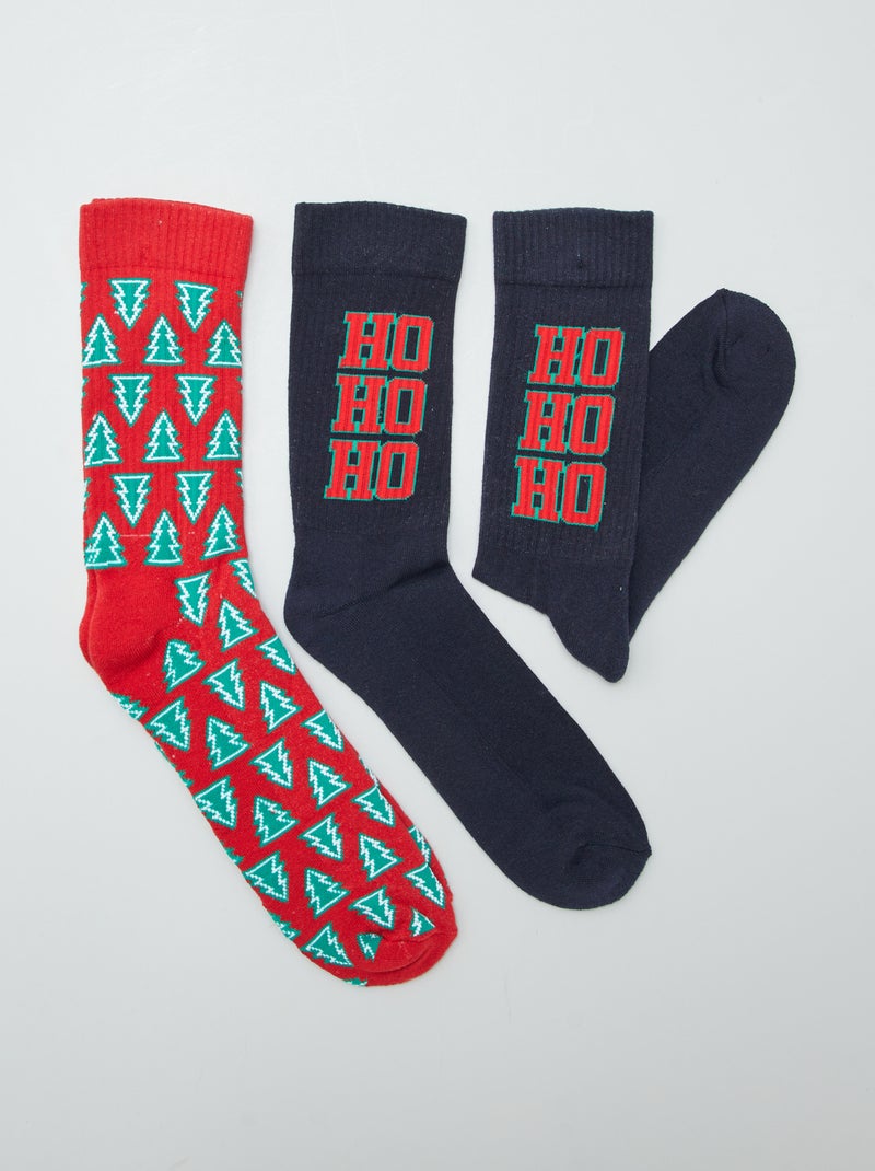 Set di 2 paia di calzini 'Natale' BLU - Kiabi