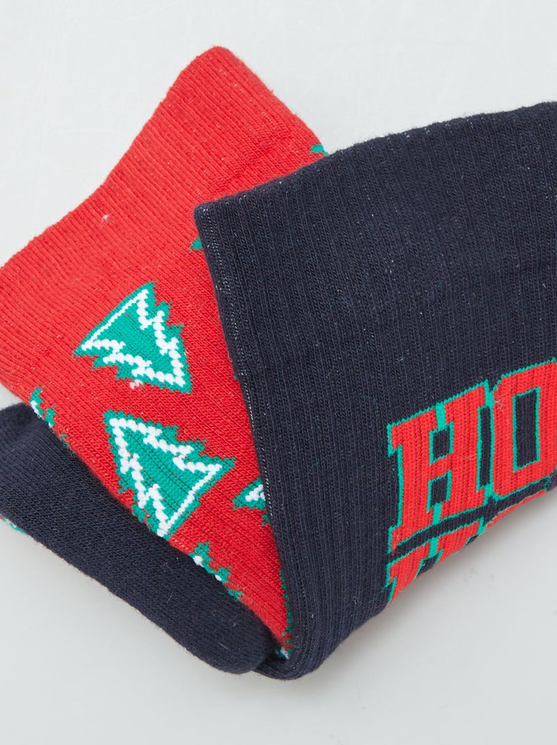 Set di 2 paia di calzini 'Natale' BLU - Kiabi