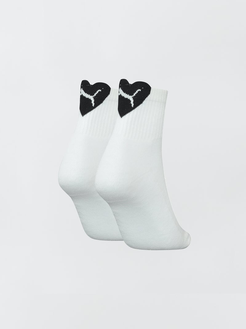 Set di 2 paia di calzini 'Puma' bianco/nero - Kiabi