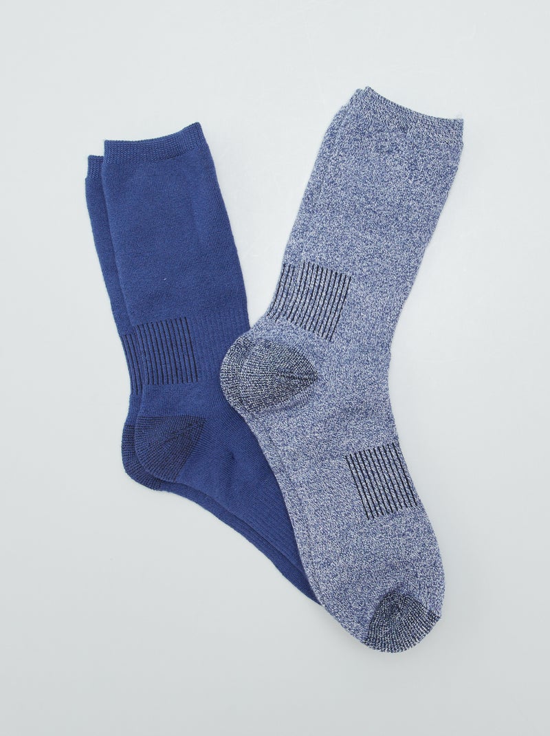 Set di 2 paia di calzini termici BLU - Kiabi
