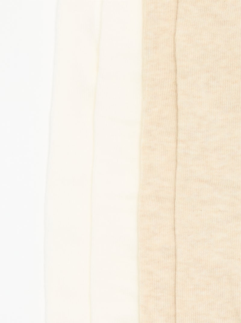 Set di 2 paia di collant Beige - Kiabi