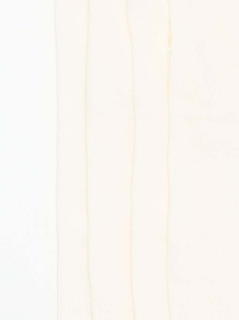 Set di 2 paia di collant Bianco - Kiabi