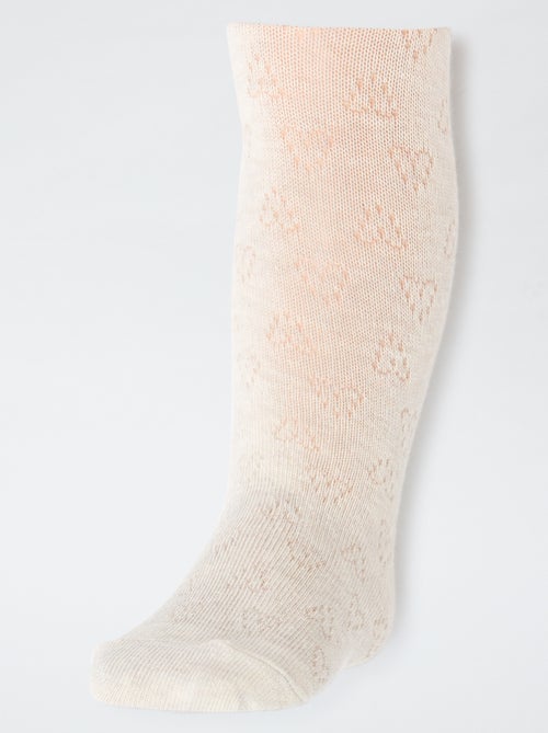 Set di 2 paia di collant caldi a punto smock - Kiabi