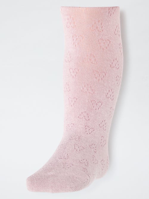 Set di 2 paia di collant caldi a punto smock - Kiabi