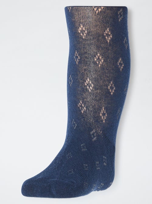 Set di 2 paia di collant caldi a punto smock - Kiabi