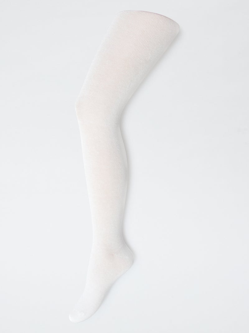 Set di 2 paia di collant caldi tinta unita Rosa - Kiabi