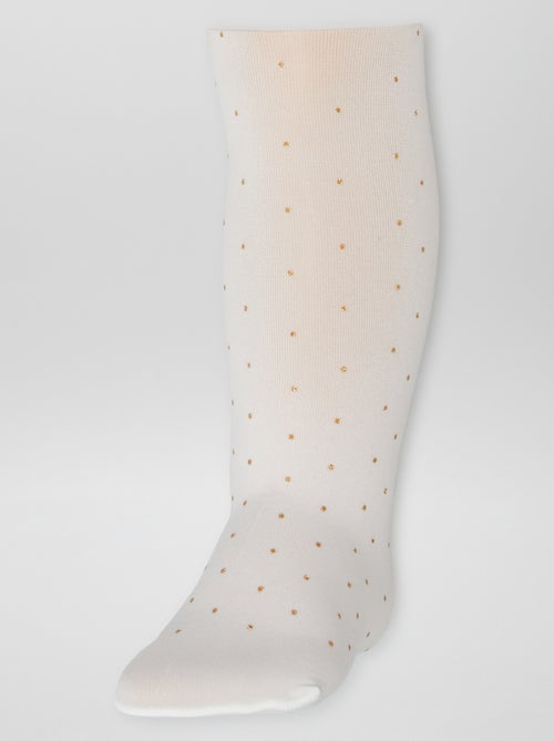 Set di 2 paia di collant leggeri fantasia - Kiabi