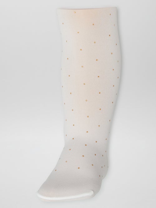 Set di 2 paia di collant leggeri fantasia - Kiabi