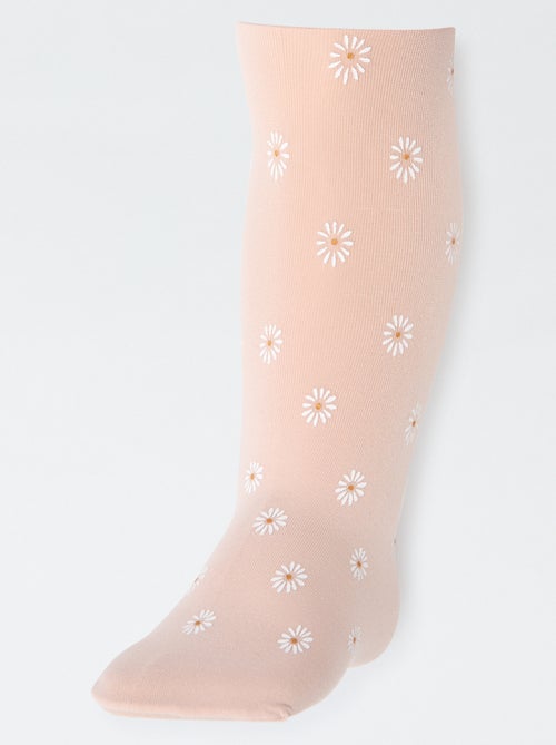 Set di 2 paia di collant leggeri fantasia - Kiabi