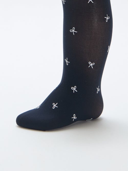 Set di 2 paia di collant leggeri fantasia - Kiabi