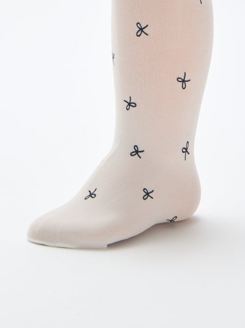 Set di 2 paia di collant leggeri fantasia - Kiabi