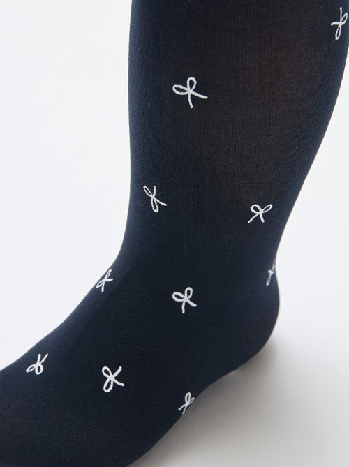 Set di 2 paia di collant leggeri fantasia - Kiabi