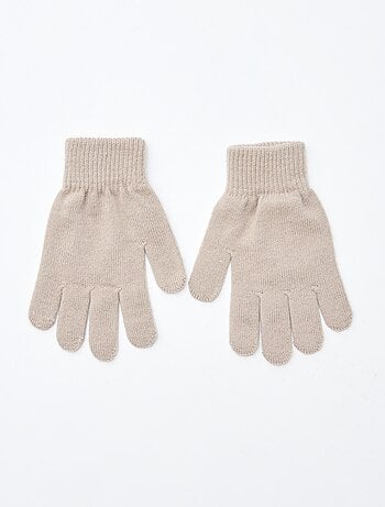 Set di 2 paia di guanti in maglia
