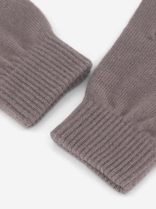 Set di 2 paia di guanti in maglia - Kiabi Set di 2 paia di guanti in maglia - Kiabi