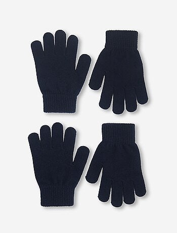 Set di 2 paia di guanti in maglia