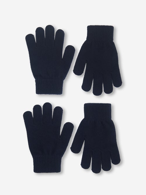 Set di 2 paia di guanti in maglia - Kiabi Set di 2 paia di guanti in maglia - Kiabi