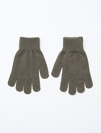 Set di 2 paia di guanti in maglia