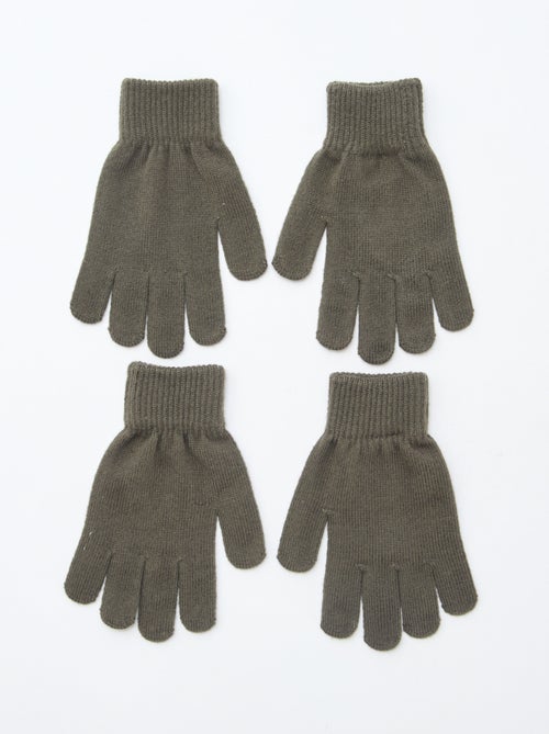 Set di 2 paia di guanti in maglia - Kiabi