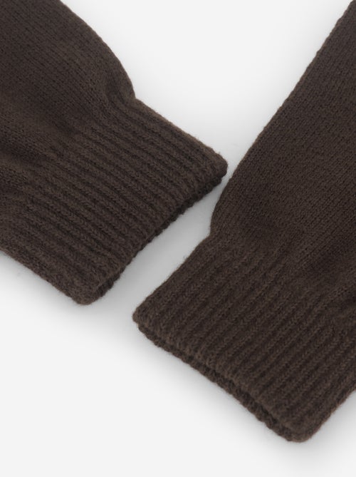 Set di 2 paia di guanti in maglia - Kiabi Set di 2 paia di guanti in maglia - Kiabi