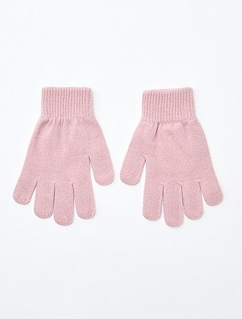 Set di 2 paia di guanti in maglia