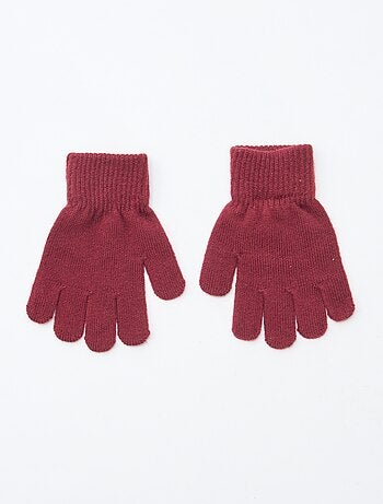 Set di 2 paia di guanti in maglia
