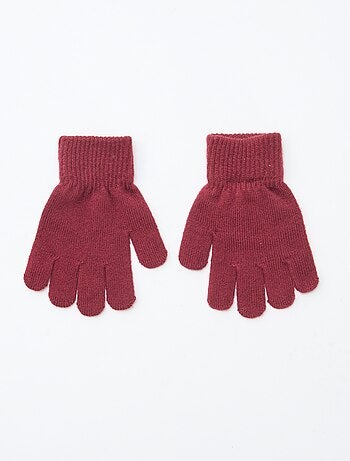 Set di 2 paia di guanti in maglia