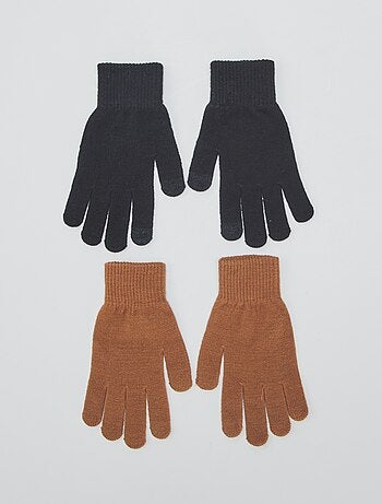 Set di 2 paia di guanti per touch screen - Kiabi
