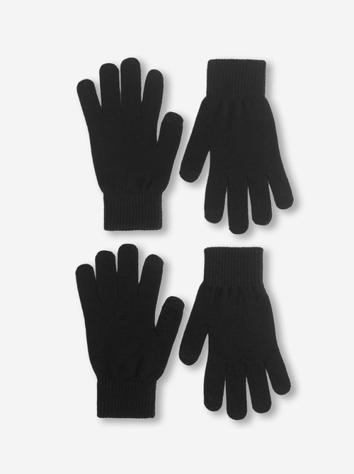 Set di 2 paia di guanti touch - Kiabi Set di 2 paia di guanti touch - Kiabi