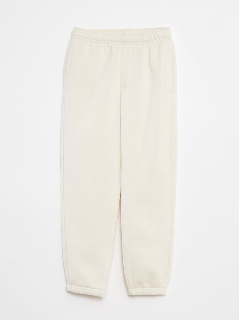 Set di 2 paia di joggers in tessuto felpato Beige - Kiabi