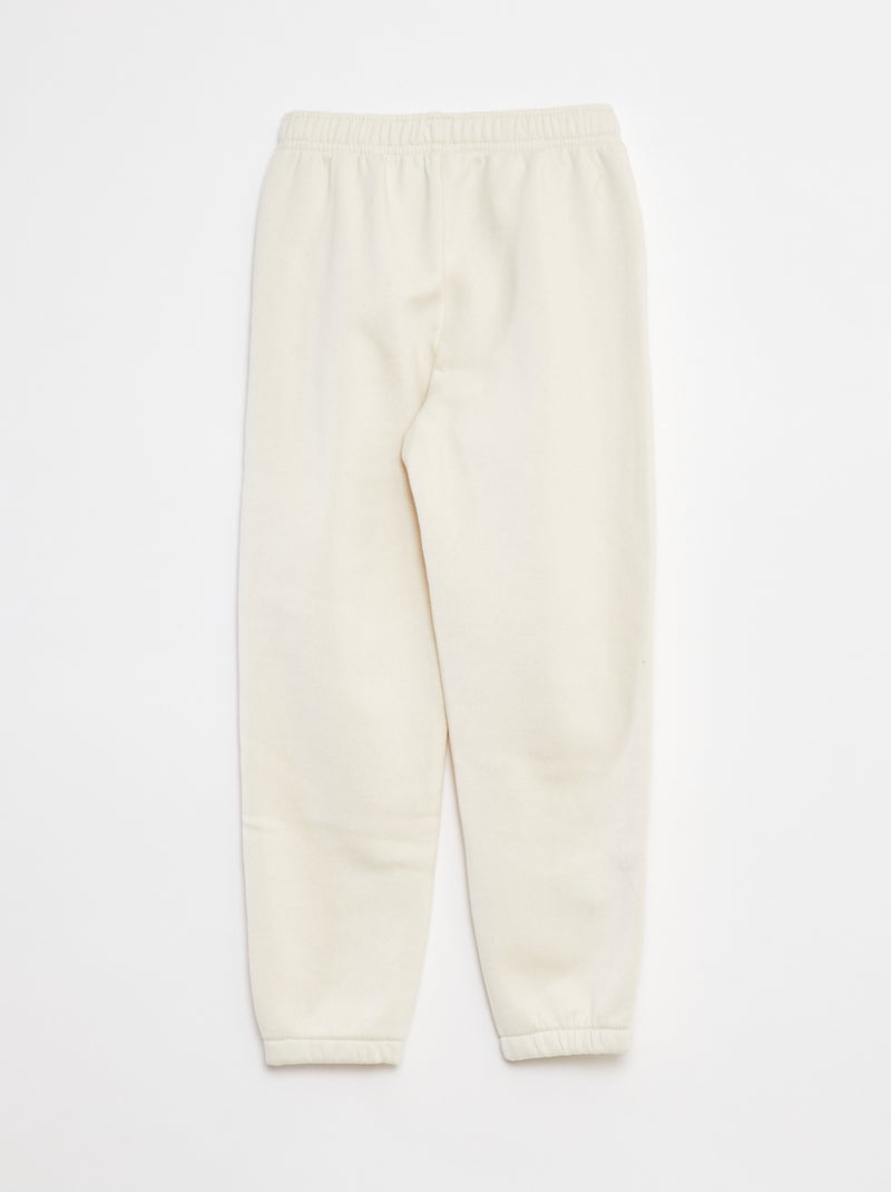 Set di 2 paia di joggers in tessuto felpato Beige - Kiabi