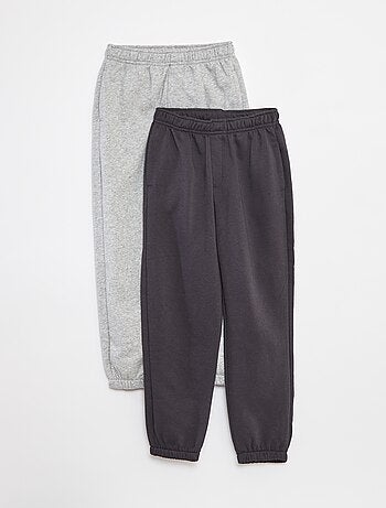 Set di 2 paia di joggers in tessuto felpato