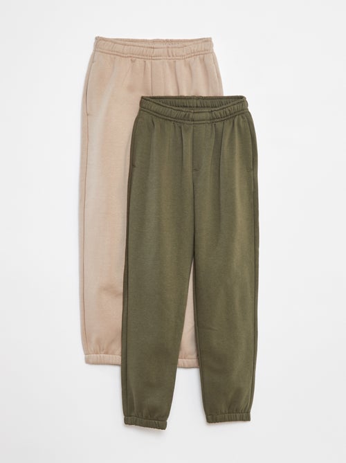 Set di 2 paia di joggers in tessuto felpato - Kiabi